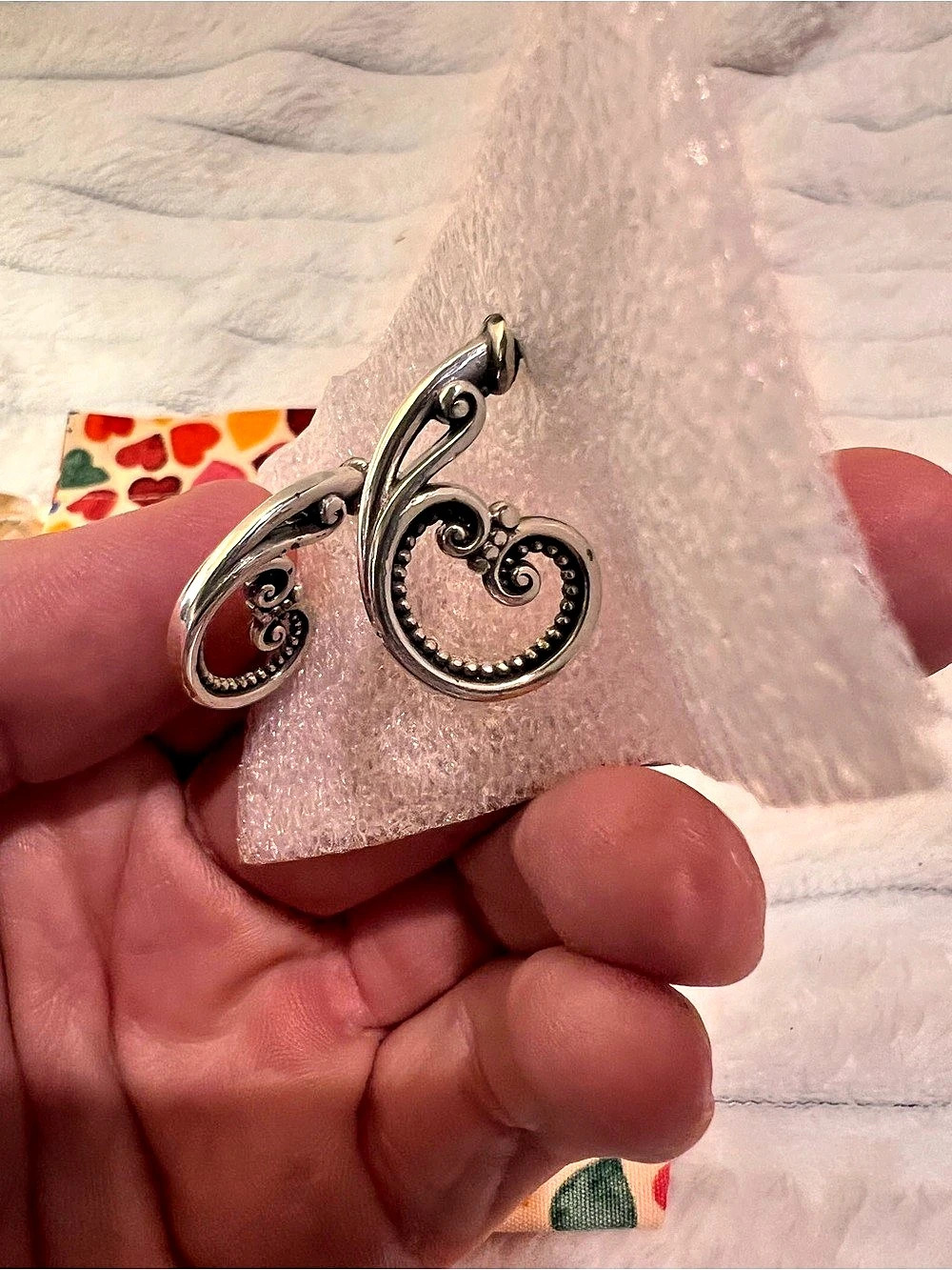 Brighton Silver Scrollwork Earrings